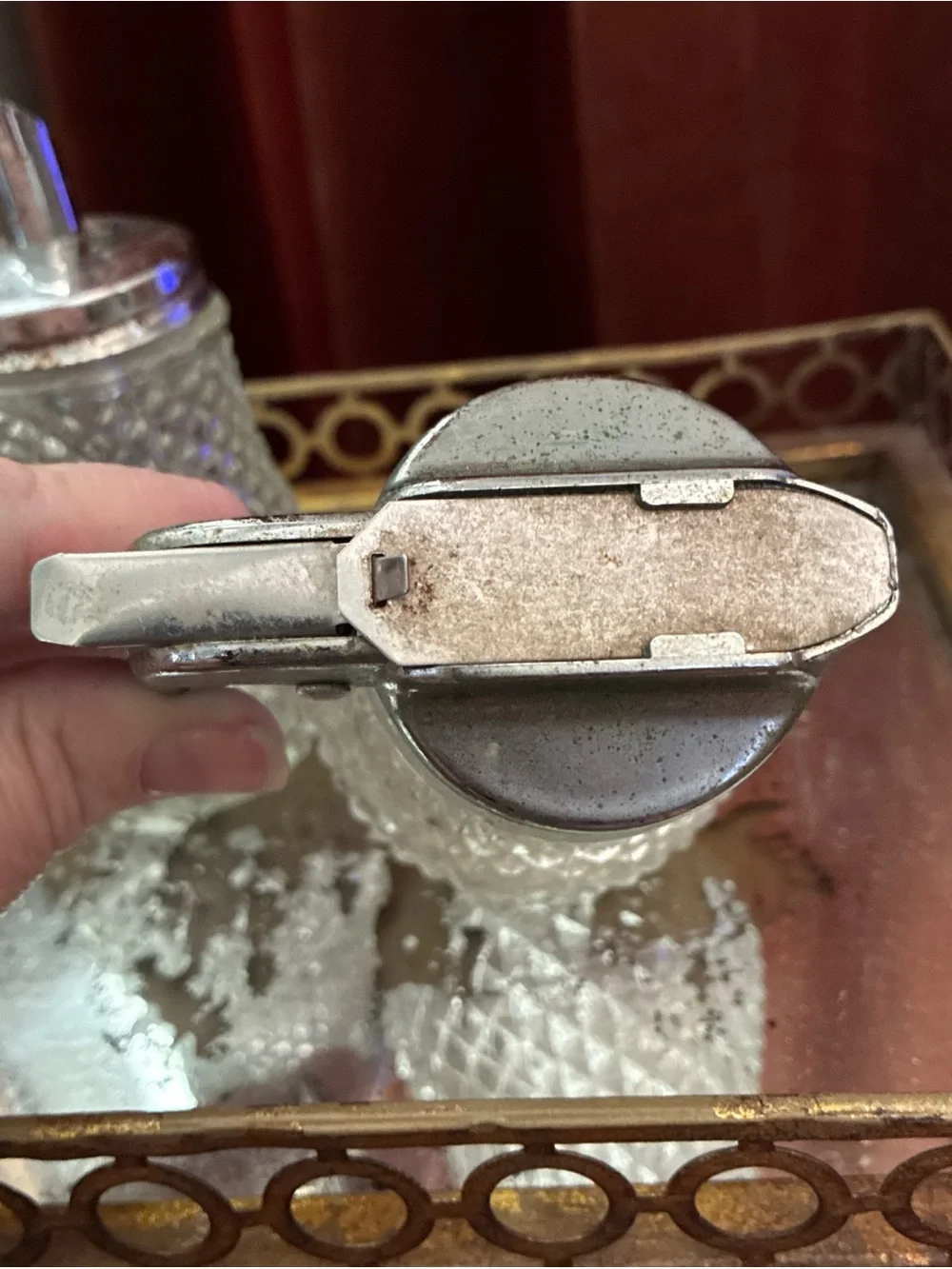 Vintage elegant clear